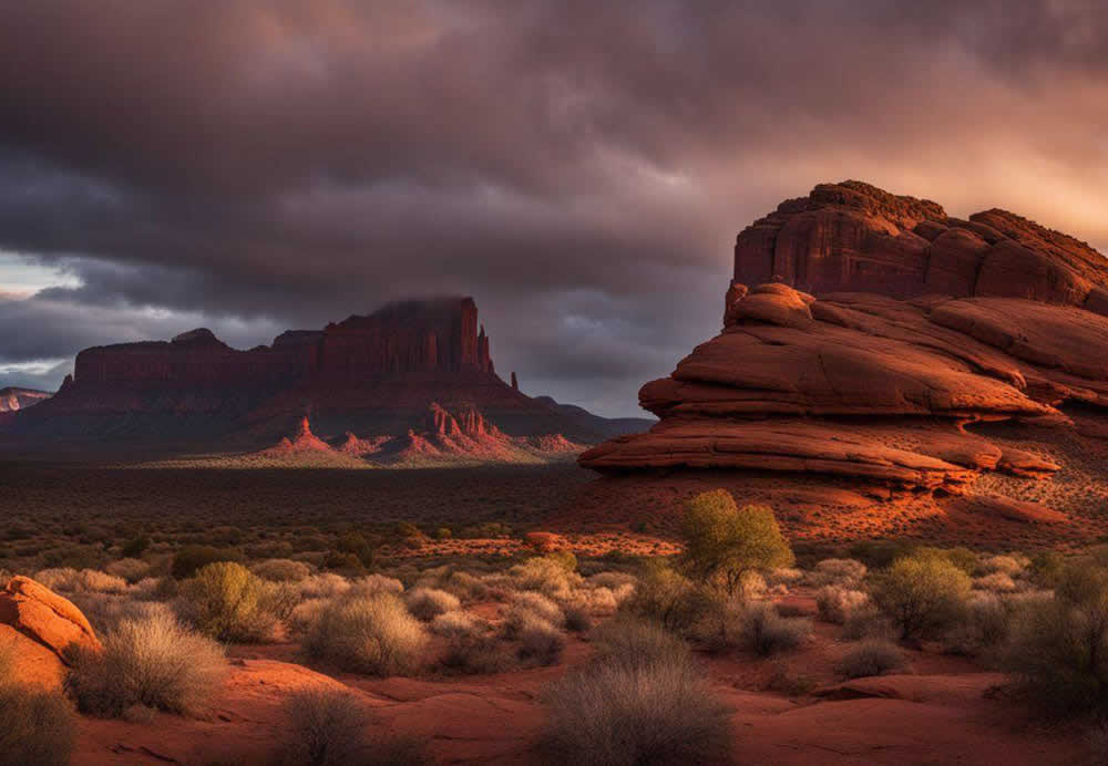 Aerial view of Sedona