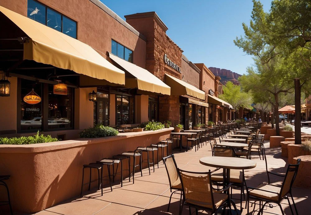 Vibrant colors and textures fill the bustling streets of Sedona, Arizona as the aromas of local Southwestern and Mexican cuisine waft through the air. Outdoor patios and lively storefronts invite visitors to savor the top 10 restaurants